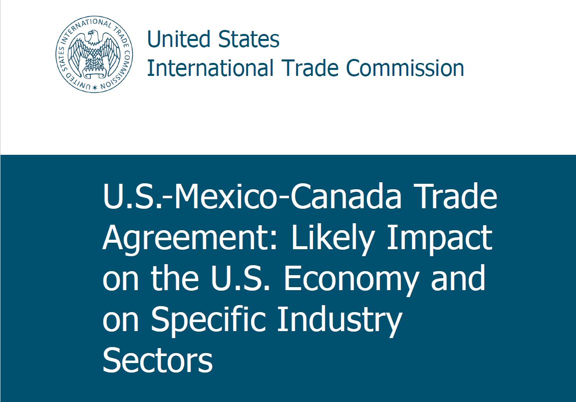 U.S.-Mexico-Canada Trade Agreement: Likely Impact on the U.S. Economy and on Specific Industry Sectors