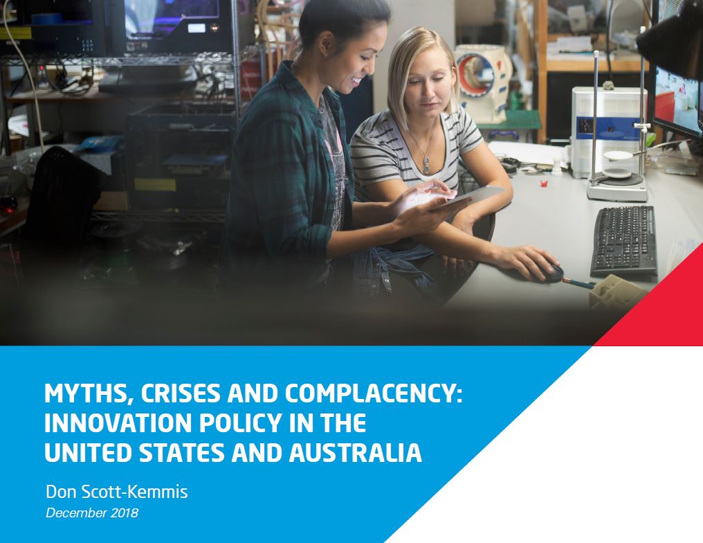 Myths, Crises and Complacency: Innovation Policy in the United States and Australia