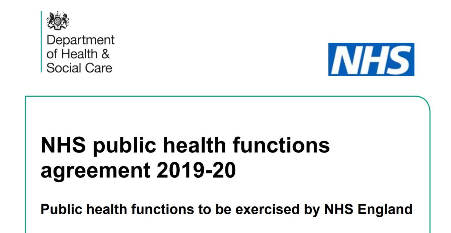NHS Public Health Functions Agreement 2019-20