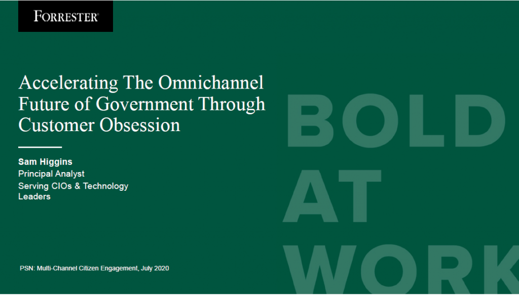 Accelerating The Omnichannel Future of Government Through Customer Obsession